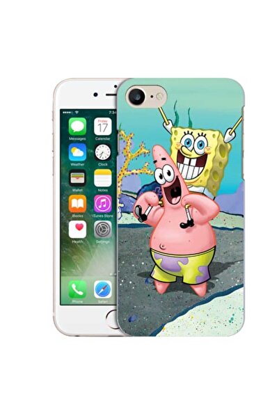 OEM Husa compatibila cu Apple iPhone 7 Silicon Gel Tpu Model Spongebob