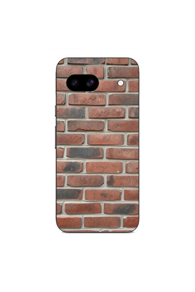 OEM Husa compatibila cu Google Pixel 8A Silicon Gel Tpu Model Brick Wall