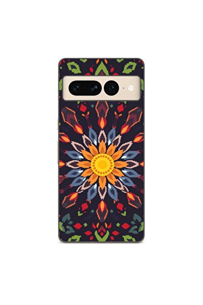 OEM Husa compatibila cu Google Pixel 7 Pro Silicon Gel Tpu Model Pixel Art Su...