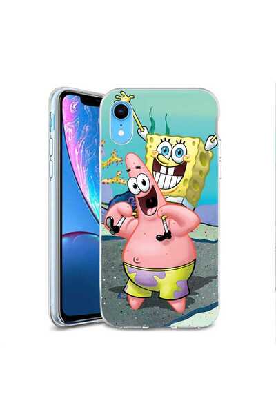 OEM Husa compatibila cu Apple iPhone XR Silicon Gel Tpu Model Spongebob