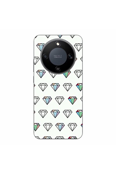 OEM Husa compatibila cu Honor Magic8 Lite Silicon Gel Tpu Model Diamonds Patt...