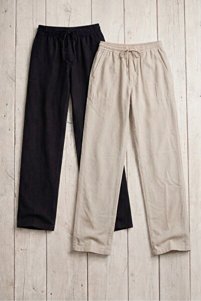 The Hench Double Layer Raw Linen Men's Trousers