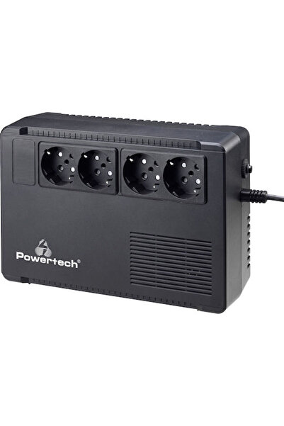 POWERTECH PT-950C UPS Διαδραστικό στην δικτύωση 950VA 570W με 4 πρίζες Schuko