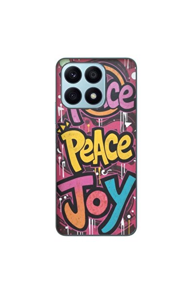 OEM Husa compatibila cu Honor X8a Silicon Gel Tpu Model Peace and Joy Graffiti