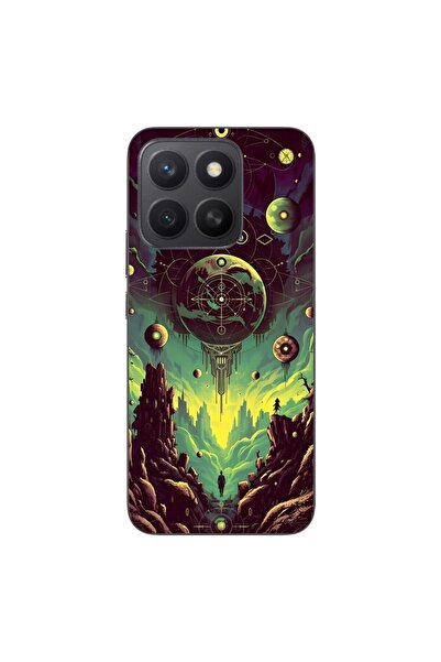 OEM Husa compatibila cu Honor X8c Silicon Gel Tpu Model Mystical Planet