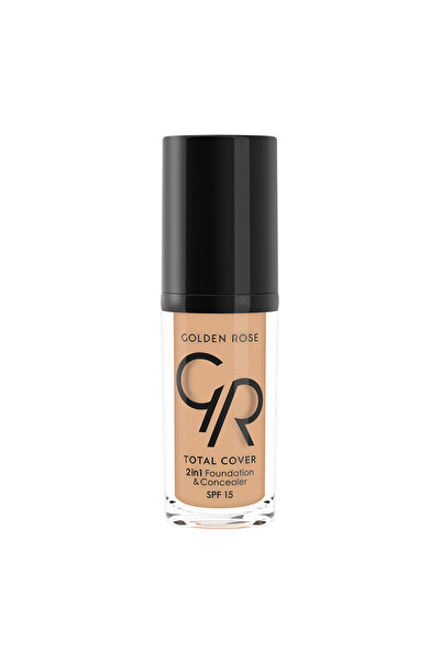 Golden Rose TOTAL COVER 2IN1 FOUNDATION AND CONCEALER SPF15 4 BEIGE 30ML
