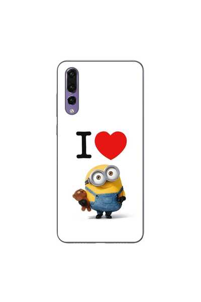 OEM Θήκη συμβατή με Huawei P20 Pro από σιλικόνη gel TPU, μοντέλο  "I Love Min...