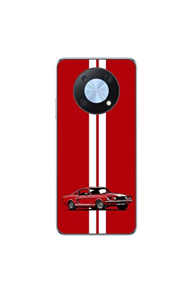 OEM Husa compatibila cu Huawei Nova Y90 Silicon Gel Tpu Model Red Mustang