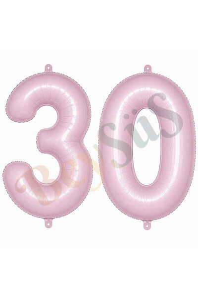 BeySüS 30 Foil Balloons in Pink Color (76 cm)