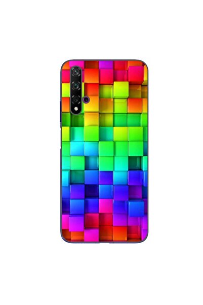 OEM Husa compatibila cu Huawei Nova 5T Silicon Gel Tpu Model Colorful Cubes
