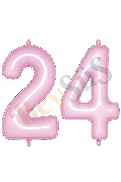 BeySüS 24 Foil Balloons in Pink Color (76 cm)