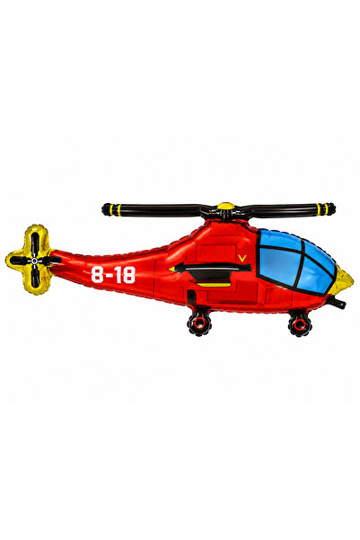 BeySüS Red Helicopter Foil Balloon