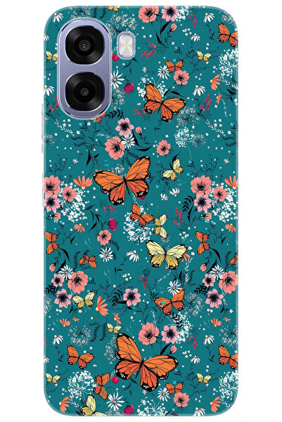 Ceppare Oppo A6X / A6T / A6T 5G Uyumlu Kılıf Desen Baskılı Silikon Kelebek ST...