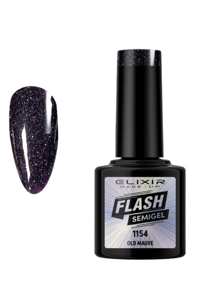 Elixir FLASH SEMI GEL (ΗΜΙΜΟΝΙΜΟ BΕΡΝΙΚΙ) - 1154 (OLD MAUVE) 8ML