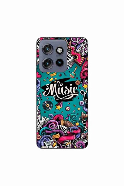 OEM Калъф, съвместим с Motorola Edge 50 Neo, силиконов гел TPU, с десен Поп а...