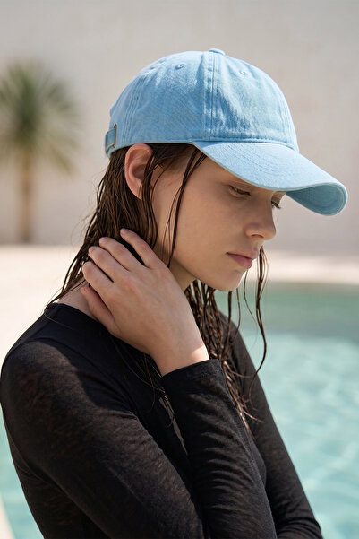 Remsa Mayo Wash Detail Women's Hat Baseball Cap Visor Casual Hat 16 Baby Blue