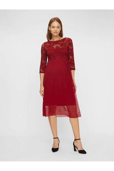 MAMALICIOUS Rochie eleganta gravide Mivana Midnight Cherry