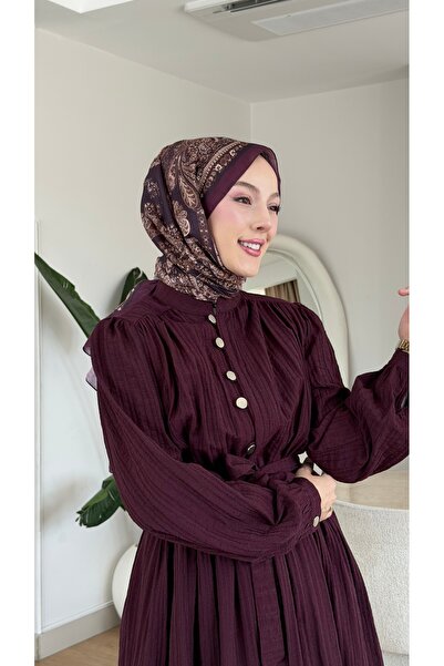 NİLNUR MODA فستان ماربيلا للموسم الجديد بتفاصيل أزرار