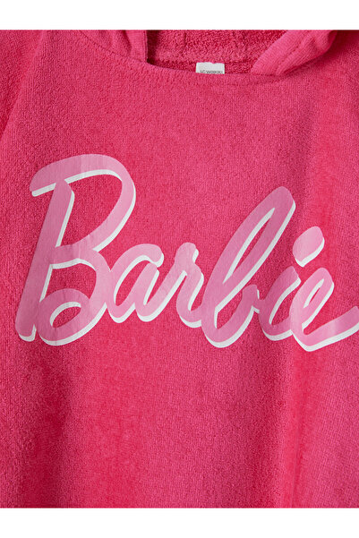 LC Waikiki Barbie Printed Girl's Poncho Towel