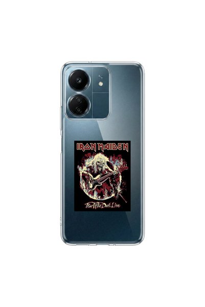 PPKin حافظة شفافة متوافقة مع Redmi 13C بتصميم معدني 4