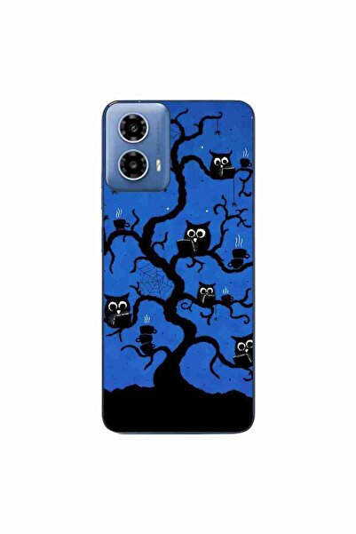 OEM Θήκη συμβατή με Motorola Moto G34 Σιλικόνης Gel TPU με σχέδιο Κουκουβάγιε...