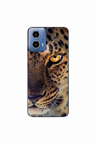 OEM Θήκη συμβατή με Motorola Moto G34 από σιλικόνη gel TPU με σχέδιο λεοπάρδαλης