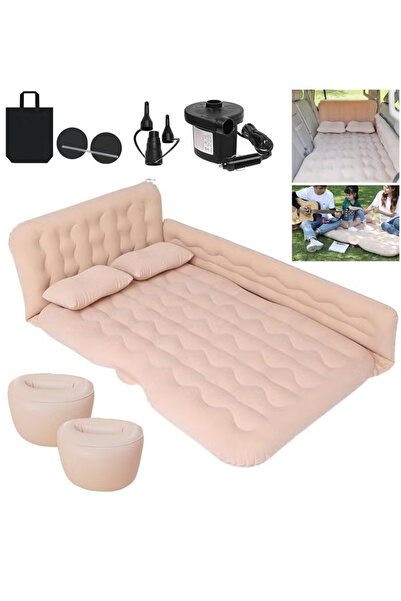 TAPIT SUV Air Mattress Thickened and Double Car Air Mattress Sided Flocking T...