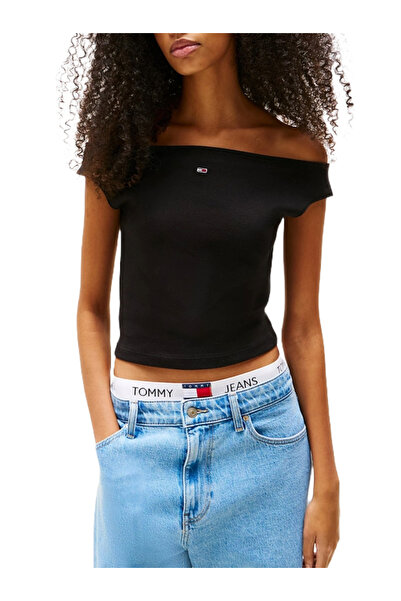 Tommy Hilfiger Γυναικεία Μπλούζα Μαύρη Tommy Jeans DW0DW20234-BDS