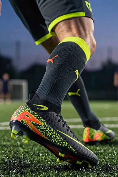 rekorsport Laliga Air Unisex Astroturf and Turf Football Shoes with Socks Col...