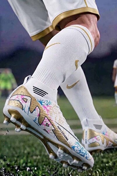 vynor atelier Laliga Air Unisex Halı Saha Ve Çim Zemin Kramponu Çoraplı Renkli