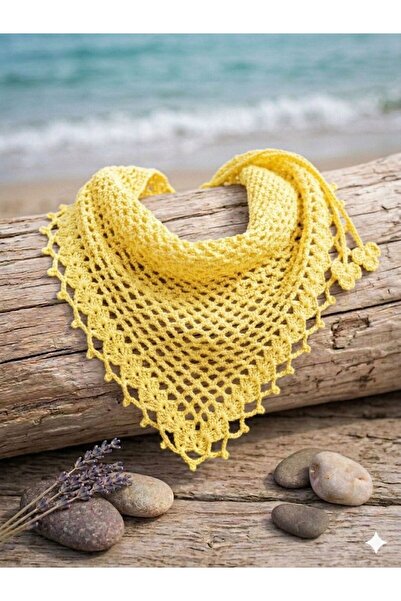 elemeğiürünler Elemeği Knitted Triangle Bandana