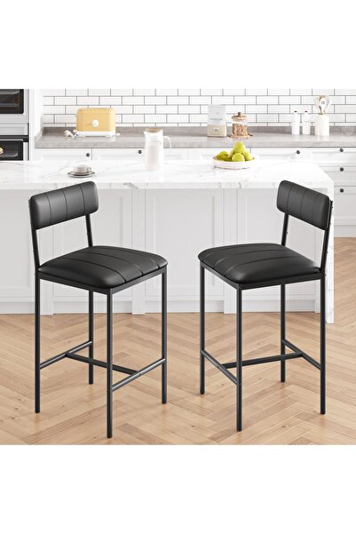Garvee Compact Dining Set for 2 People - Rectangular Table and Upholstered Ch...