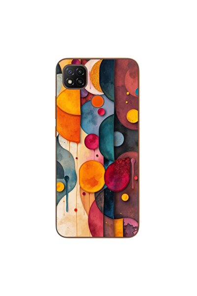 OEM Husa compatibila cu Xiaomi Redmi 9C, 9C NFC Silicon Gel Tpu Model Abstrac...