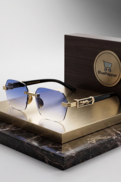 BluePepper Masculine Model Sunglasses with Lion Detail, Color Choices, Unisex...