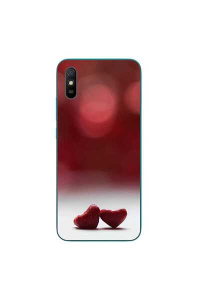 OEM Case compatible with Xiaomi Redmi 9A Silicon Gel Tpu Pattern Little Hearts