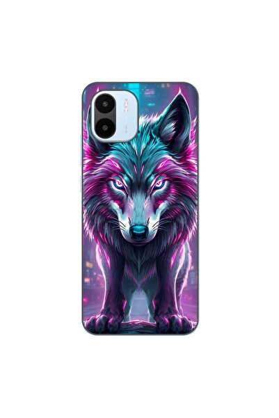 OEM Husa compatibila cu Xiaomi Redmi A1 Silicon Gel Tpu Model Cyberpunk Wolf