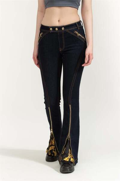 VERSACE JEANS COUTURE Mix Kadın 5 Cepli Pantolon Mavi