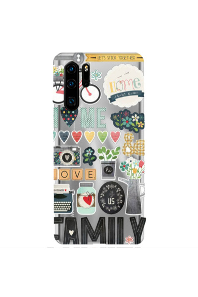 Other Huawei P30 Pro Family love home Transparent Silicone TPU Θήκη