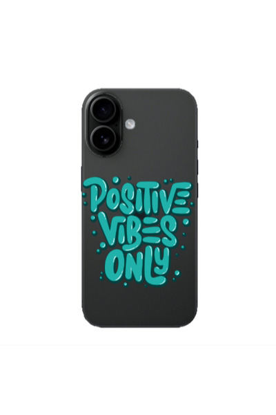 Other Apple Iphone 16 plus Positive Vibes Only Transparent Silicone TPU Θήκη