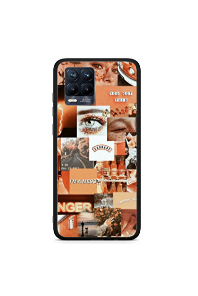 Other Realme 8 Peachy Haze Black Glossy Θήκη