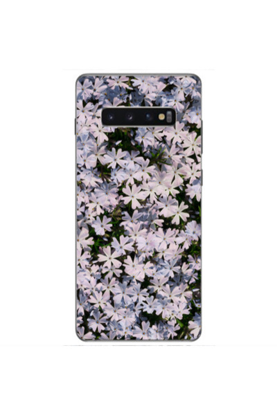 Other Samsung S10 Plus Flowers white Transparent Silicone TPU Θήκη