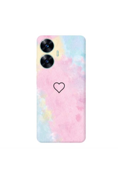 Other Realme C55 Heart in clouds Transparent Silicone TPU Θήκη