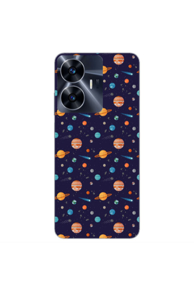Other Realme Note 50 Planets Transparent Silicone TPU Θήκη