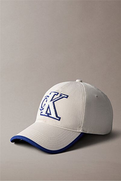 Calvin Klein Fun Young Colorful C Erkek Baseball Şapka Bej