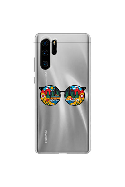 Other Huawei P30 Pro Round Glasses Transparent Silicone TPU Θήκη