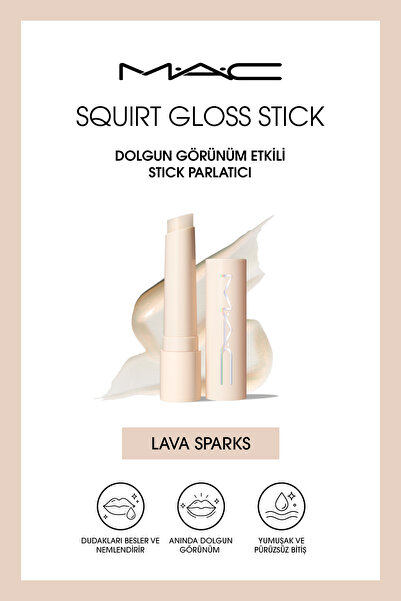 M.A.C M·A·C Squirt Gloss Stick Dolgun Görünüm Etkili Stick Parlatıcı - Lava S...
