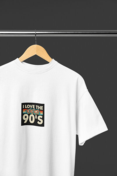 MAGORS Back to 90's Back Printed Vintage Cyclone Collar Cotton Oversize Short...