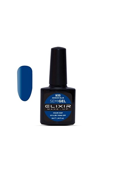Elixir SEMI GEL (ΗΜΙΜΟΝΙΜΟ ΒΕΡΝΙΚΙ) - 935 (AEGEAN Blue) 8ML