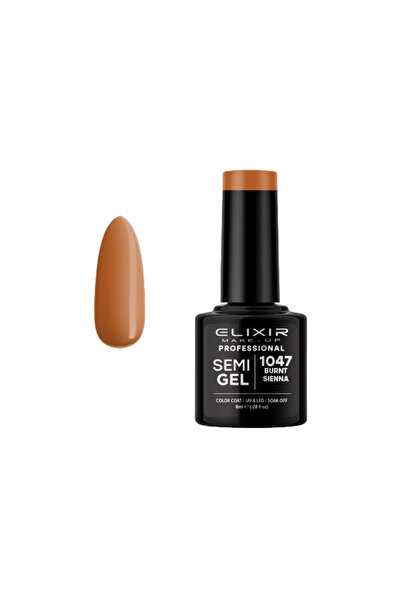 Elixir SEMI GEL (ΗΜΙΜΟΝΙΜΟ ΒΕΡΝΙΚΙ) - 1047 (BURNT SIENNA) 8ML