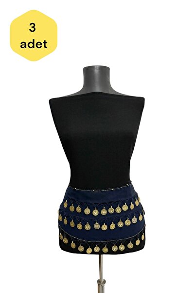 PAPATAY 3810 Women's Şakira Belt – Oriental Belt with Tassels and Ties, Dance...